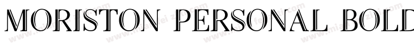 Moriston Personal Bold字体转换